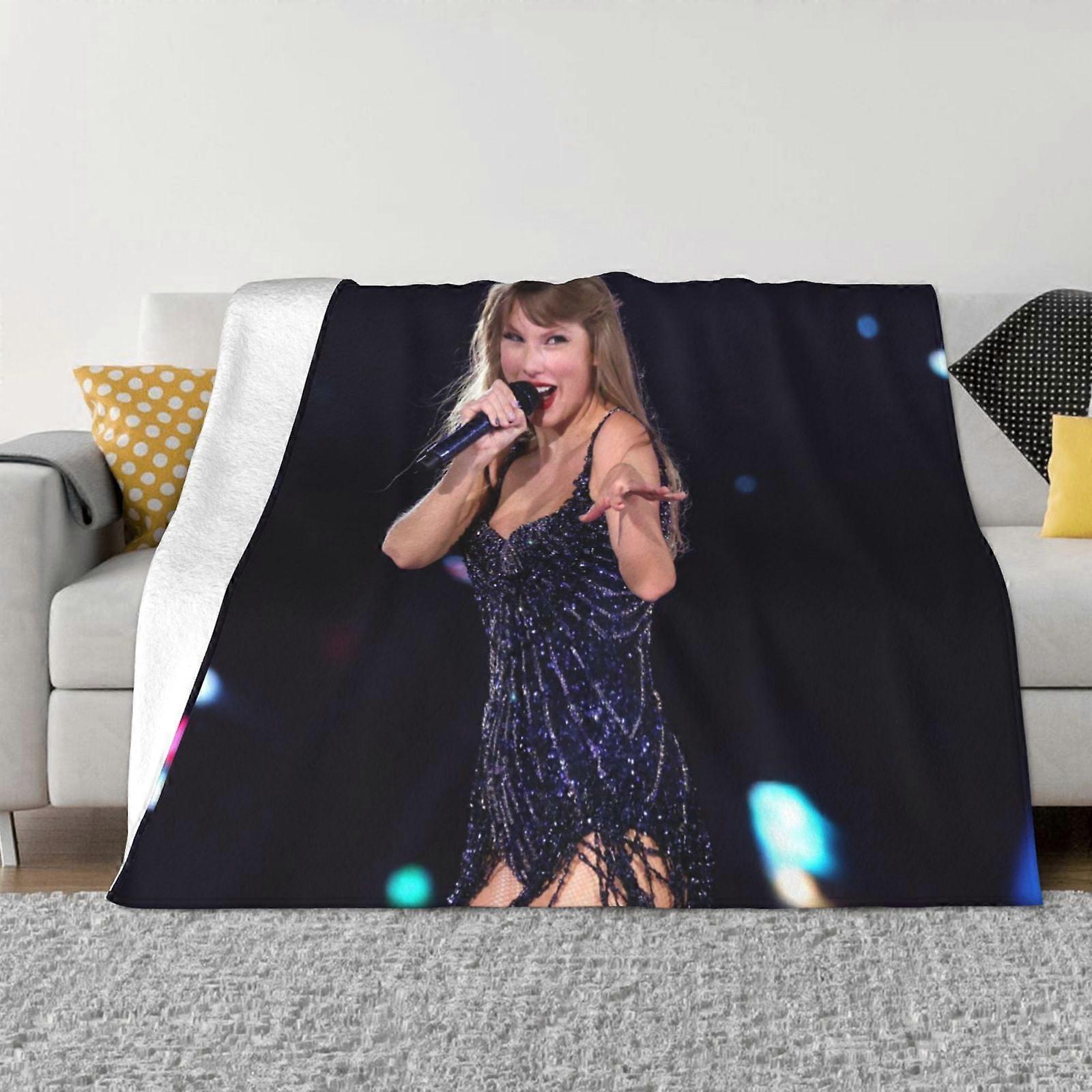 o1636 Tay-Lor Swi-ft Fleece Blanket Super Soft Cozy Throw Blanket, Lehká Fuzzy Pohodlná Flanelová deka xMT11127
