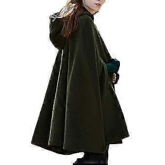 Women Hooded Cloak Cape Poncho Coat  Baggy Casual Outwear Winter