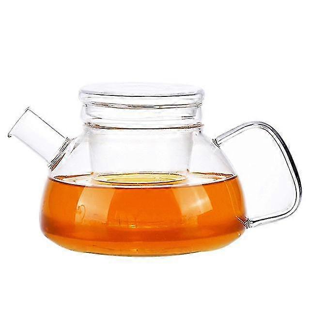 700ml handmade heat resistant borosilicate glass thick tea pot filter