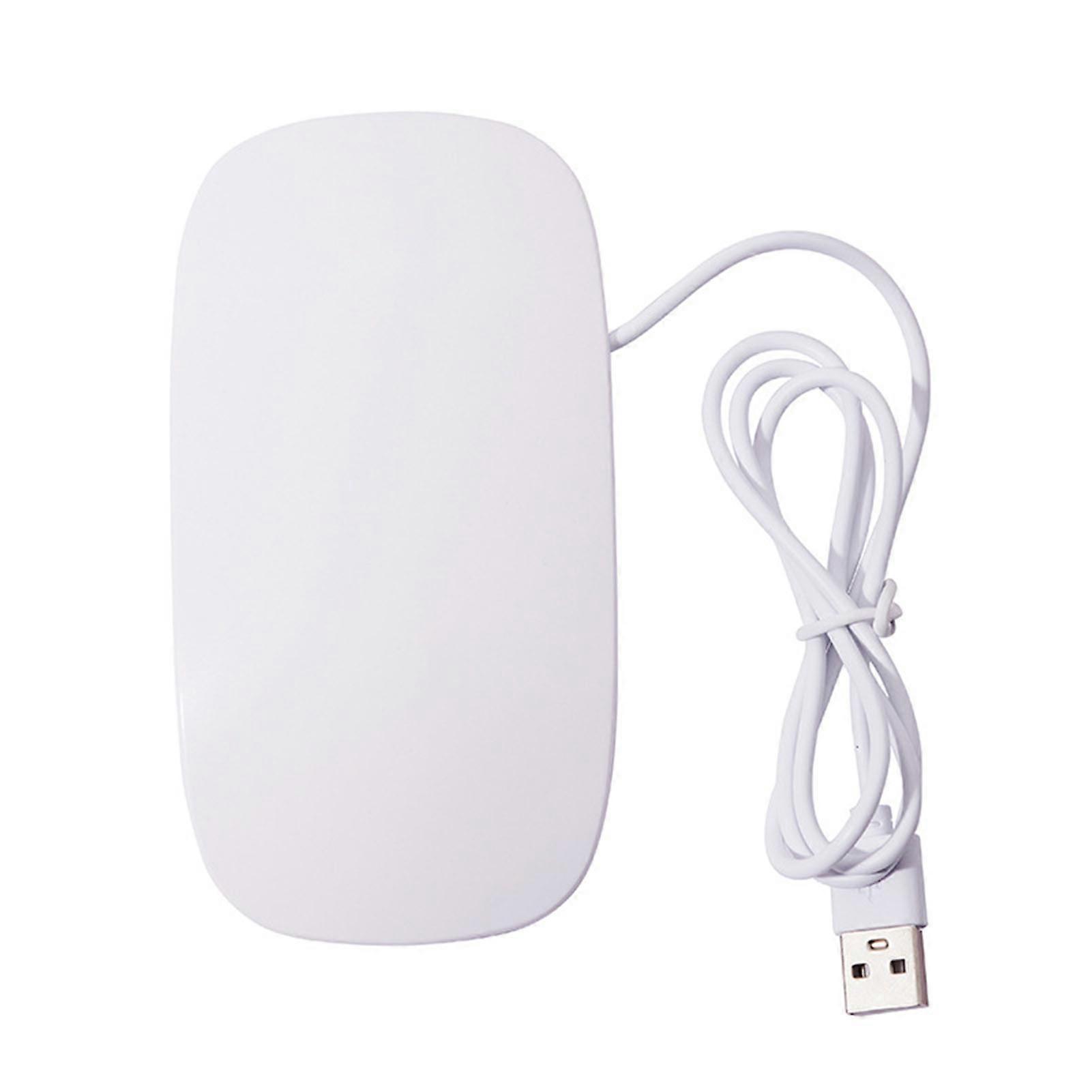 Nail Lamp No Black Hand Dual Light Sources Quick-drying USB Charging 6 Lamp Beads Painless Nail Phototherapy Machine Women Supply