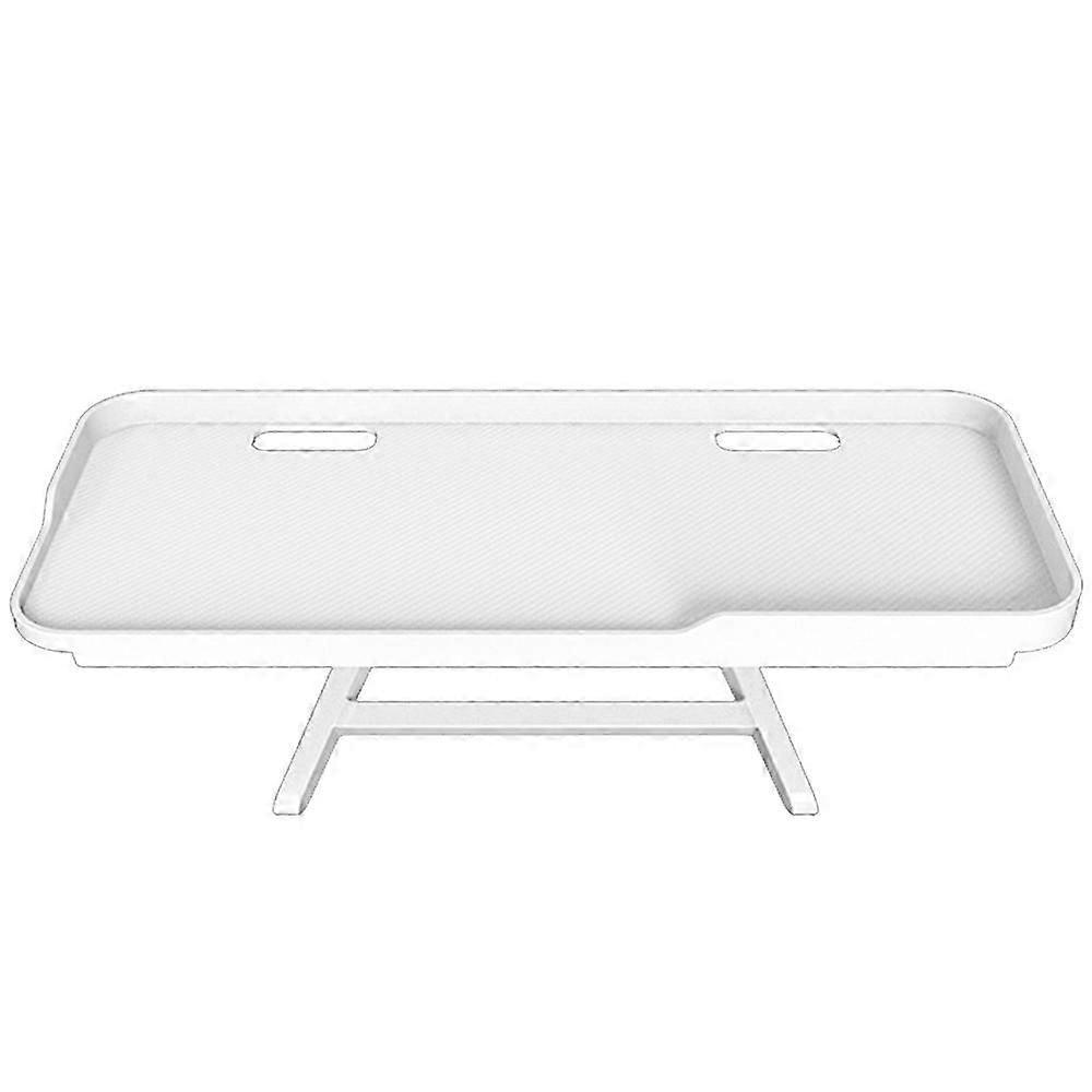 Tv Top Rack Mounting Bracket Adjustable And Threadable Fixed Cable Box, For , Media Equipment(white)