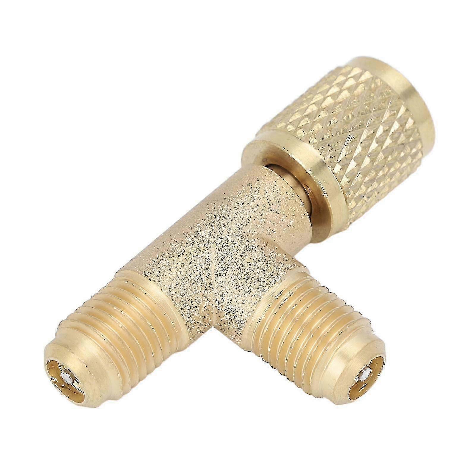 Refrigerant Tee Adapter,quick Coupler Tee Adapter Valve Core Tee Adapter Quick Coupler Tee Adapter Precision Engineered
