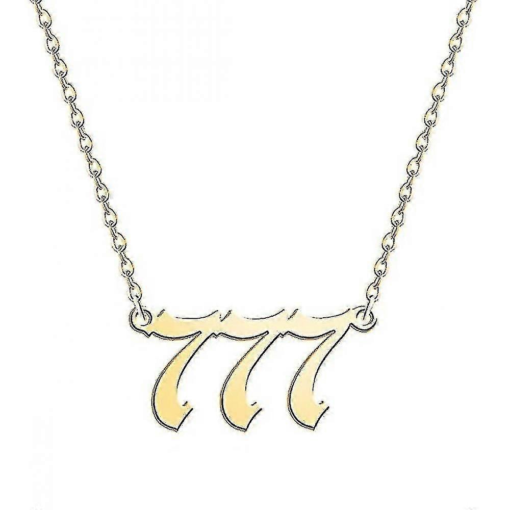 Número Collar Plata / Menos Acero Numerología Joyería