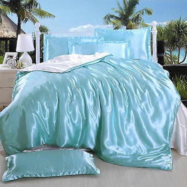 Solid Color Bedclothes Black Silk Bedding Home Textile Bedclothes