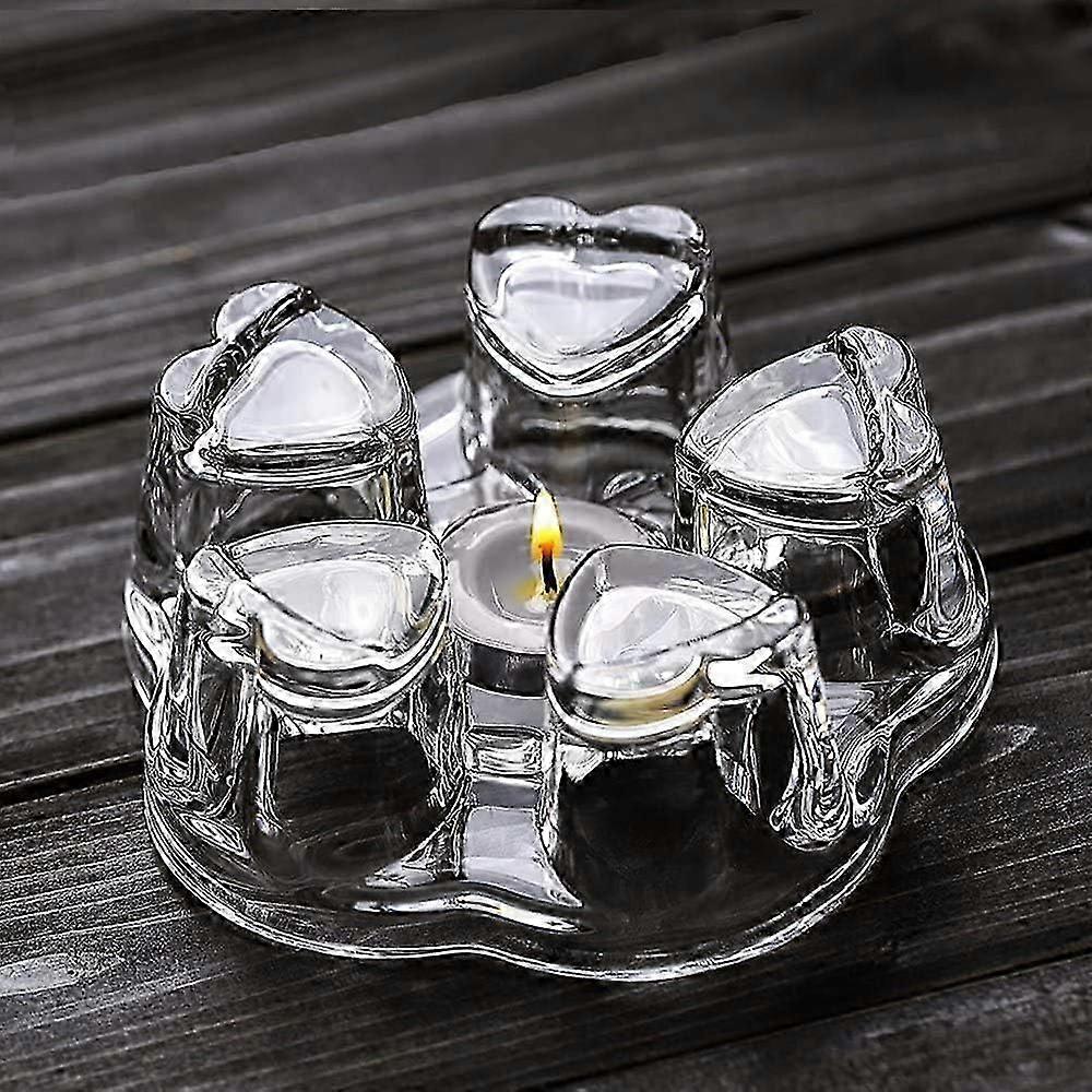 Solid Crystal Glass Teapot Warmer - Candle Never Burns Out