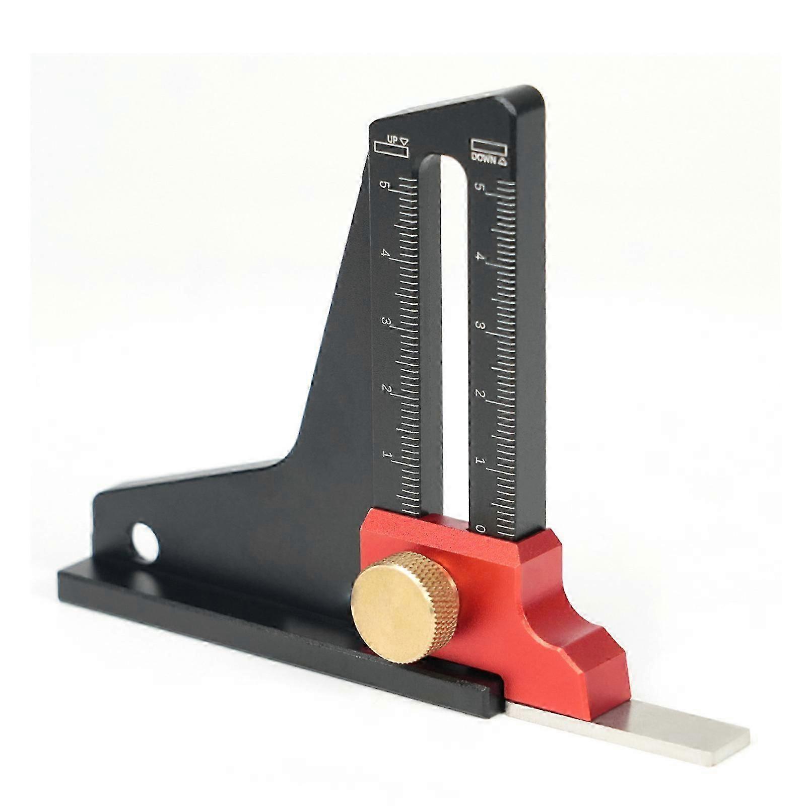 Height Gauge Woodworking Saw Tools Table Height Gauge Depth Measuring Ruler Set