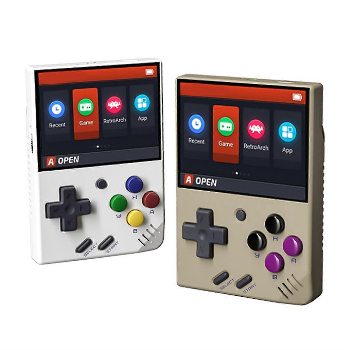 For MINI V4 Retro Handheld Game Console 128G Portable Video Game Player 2.8 Inch Linux System OCA G
