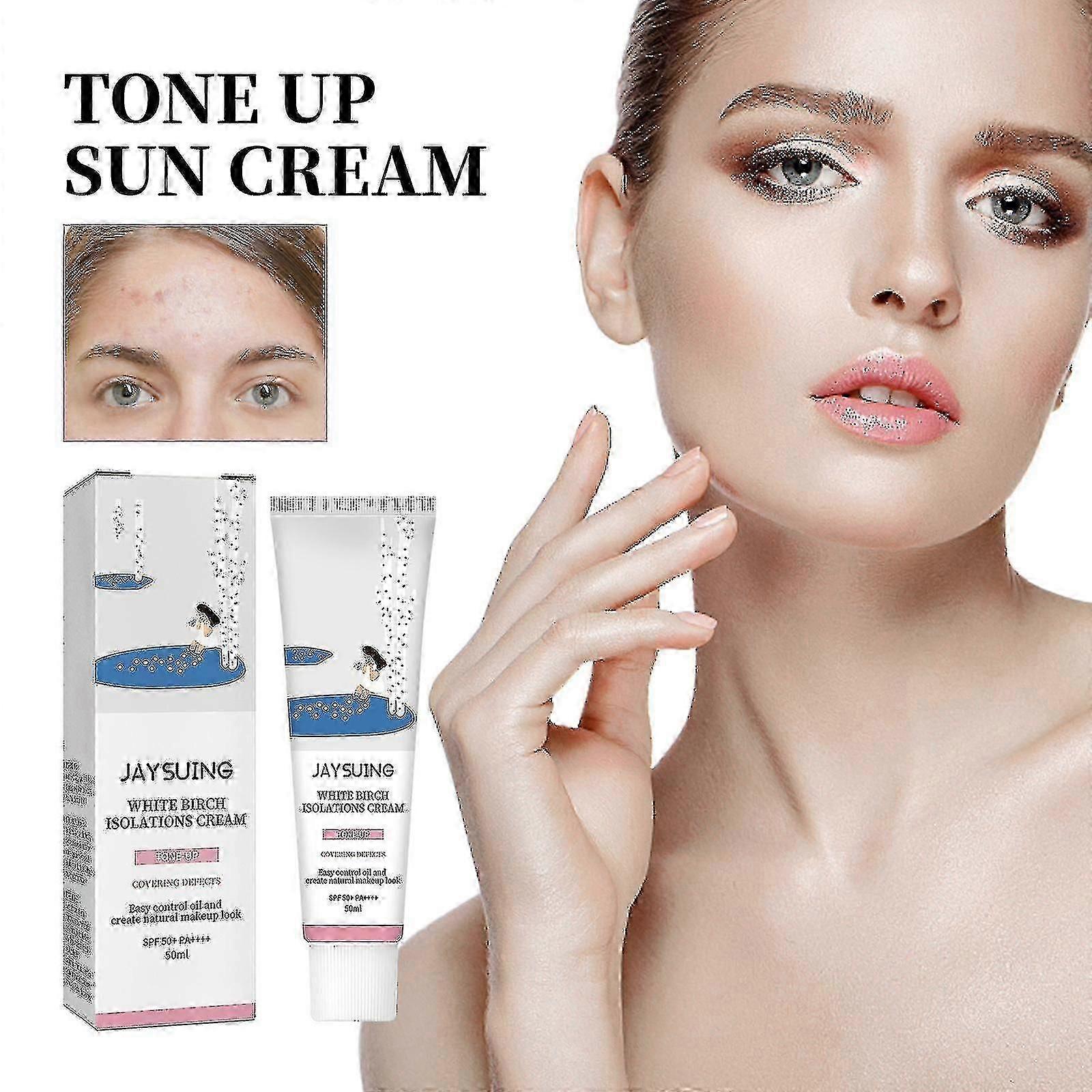 1pc Jaysuing Isolation Crème Solaire Hydratant Rafraîchissant Correcteur Protection D’été Uv Teint Uniforme Crème Solaire 1PC