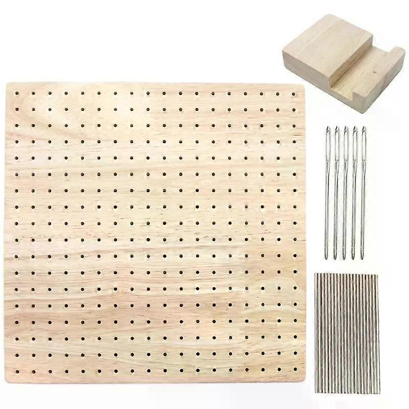 367A Wooden Blocking Crochet Board Crafting For Knitting Needlework Lover