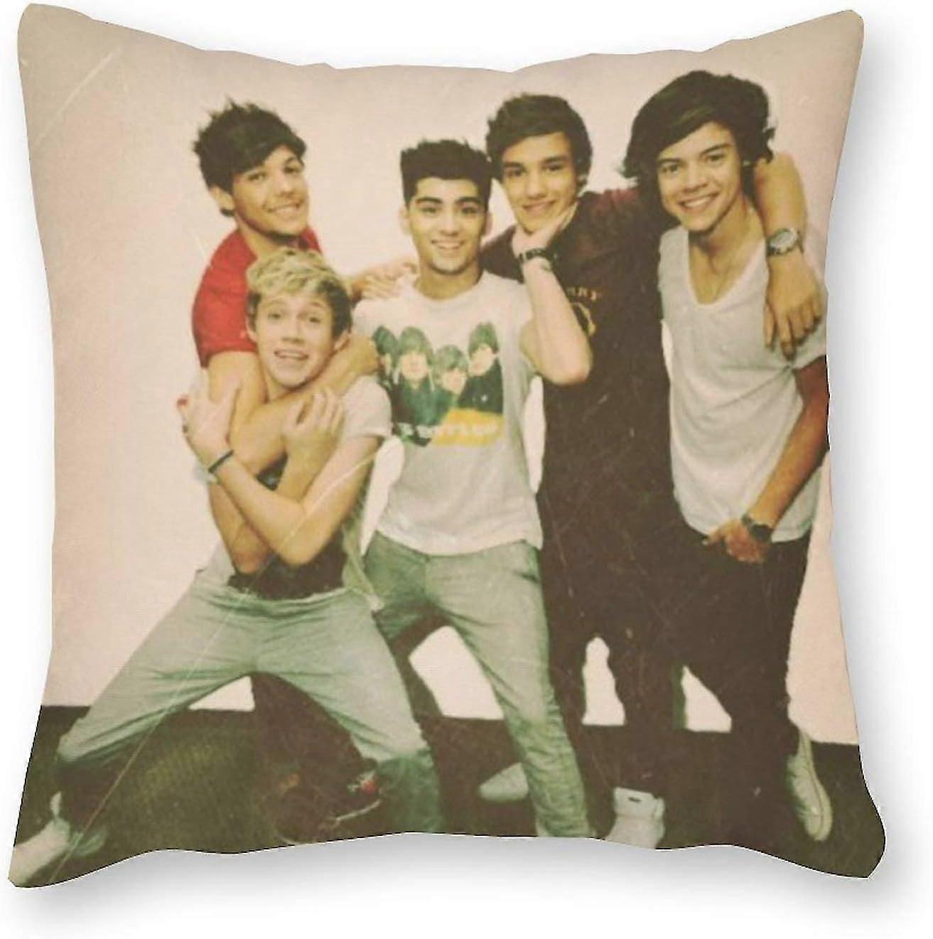 One Direction Cushion Pillow - Pop Art - Canvas Pillowcase Single - Without Filling pad - 45x45cm (Cover only) -s683