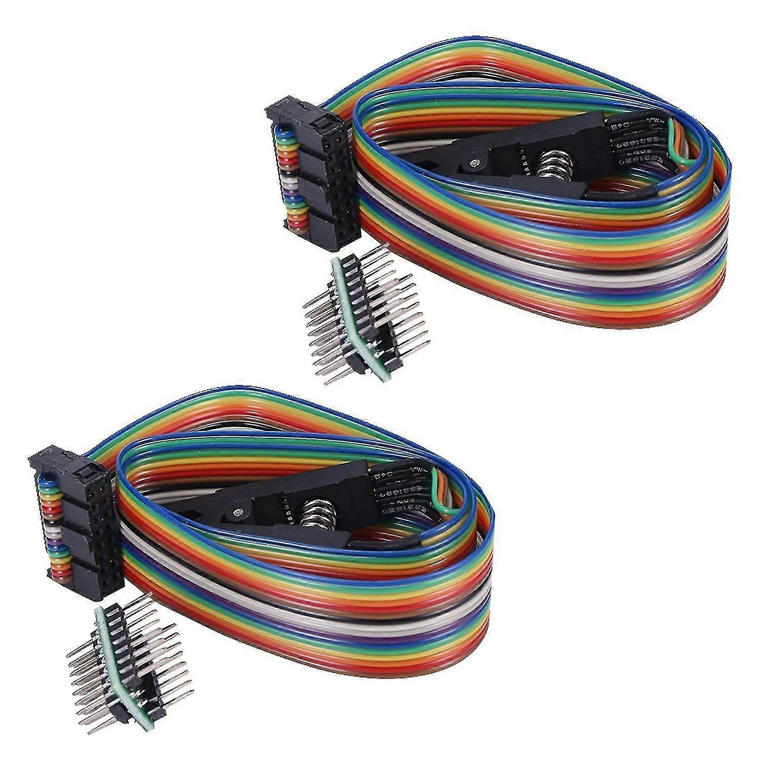 2x Programmer Test Clip Sop16 Sop Soic 16 Soic16 Pin Ic Test Clip Sop16 to Dip8 Flash Clip