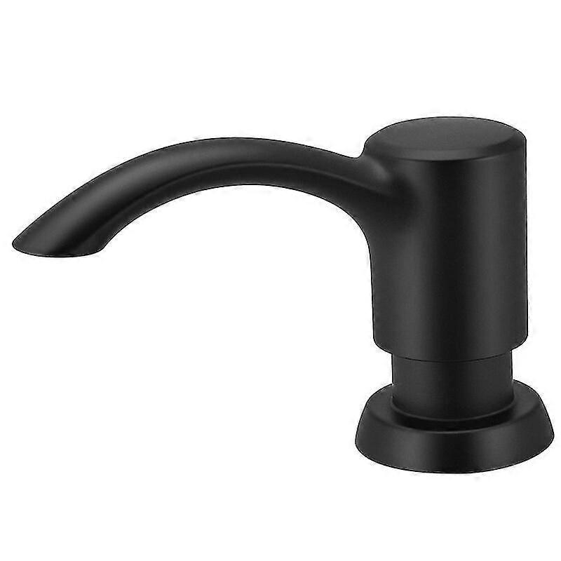 ニッケルソープディスペンサーブラックキッチンシンクカウンター液体ソープディスペンサーボトルキッチンアクセサリー500mlビルトインポンプ