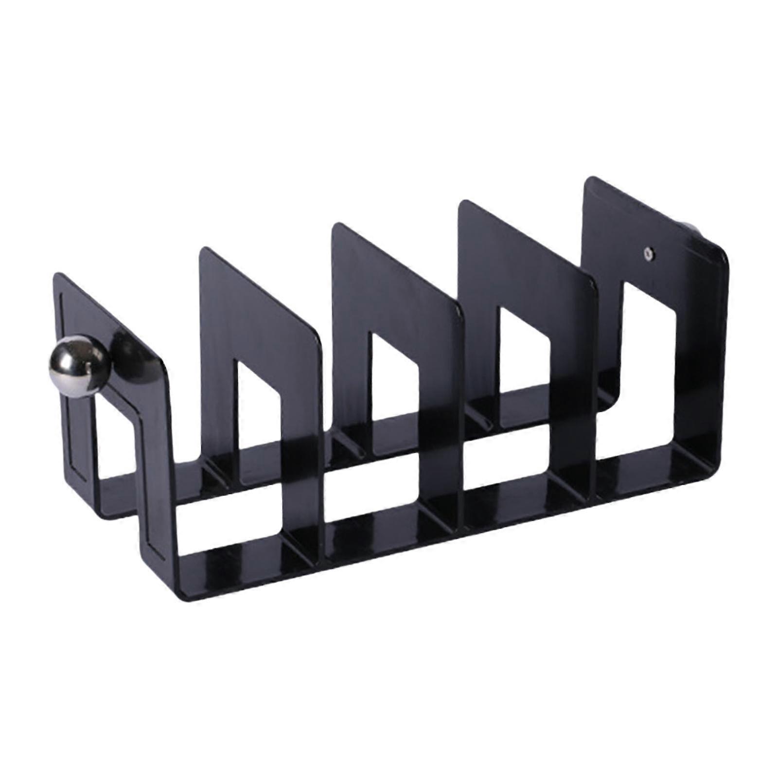 Acrylic Bookend Organizer Desktop Home Desk Bookshelf File Folder Sorter for