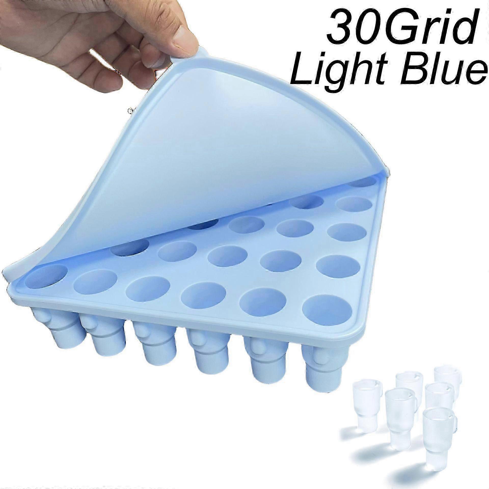 2/3/4/30Grid Ice Cube Tray Stanley Cup Tumbler Cup, Sylinterin muotoinen silikonijäämuotti kannella, Stanley Cup tarvikkeet [jkw]