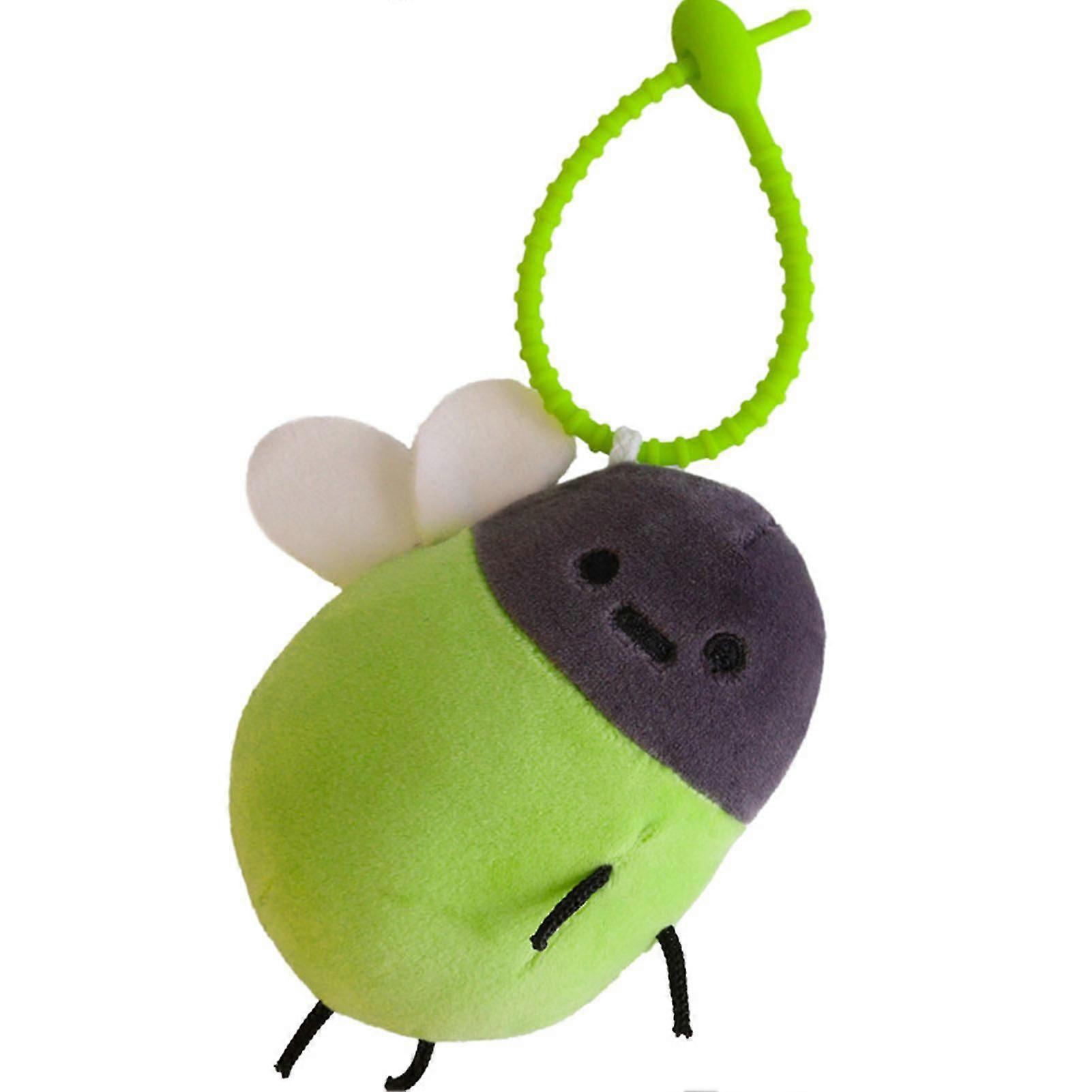 Lovely Glowing Fireflys Plush Keychain Personalized Hanging Key Chain Doll for Wallet Handbag