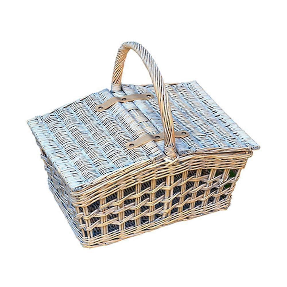 42Cm Provence Open Weave Empty Picnic Basket