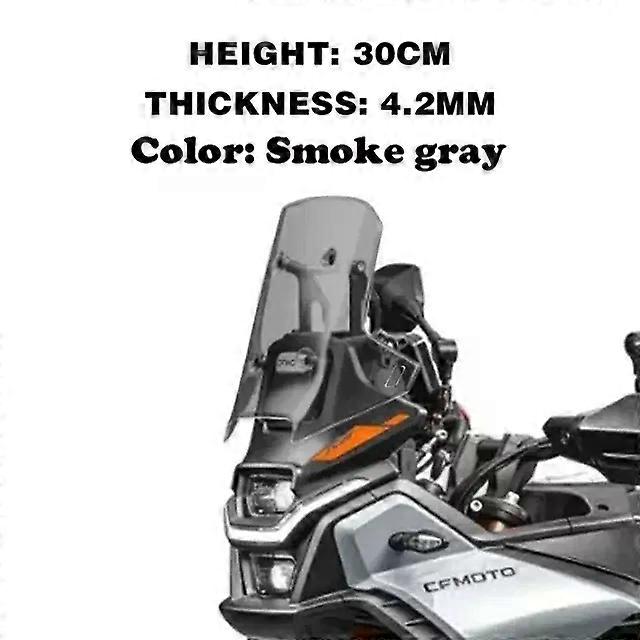 2024 450MT Windshield Motorcycle Heightened and Widened Front Windshield For CFMOTO 450 MT Travel Wind Deflector