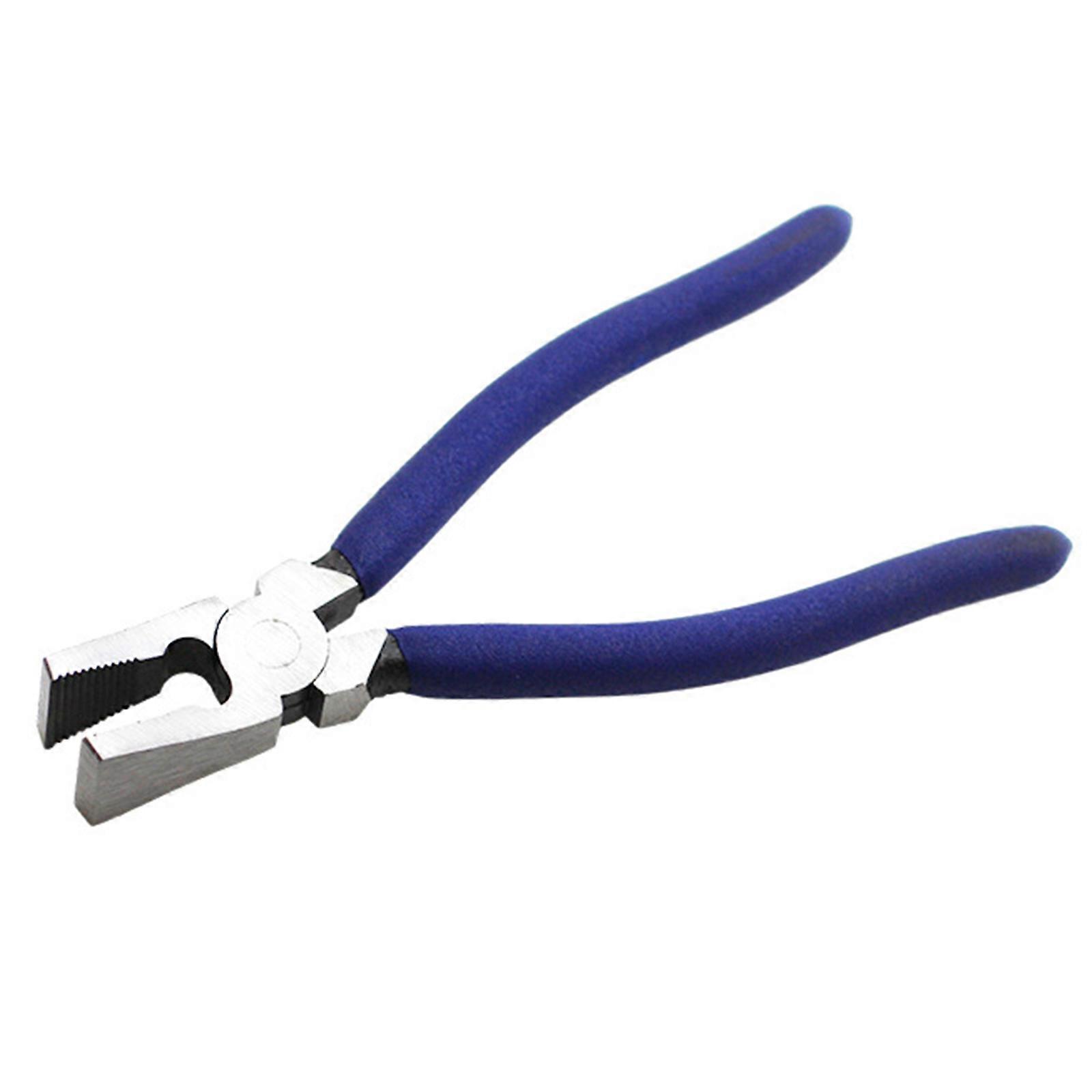 8/10 Inch Key Fob Pliers Tool, Metal Glass Running Pliers with Curved Jaws Non-slip Handle , Running Pliers Key Fob 10 Inches