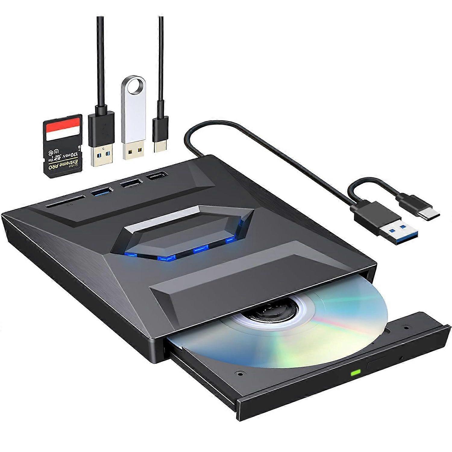 External CD DVD drive SD card reader External optical drive DVD burner for laptop PC