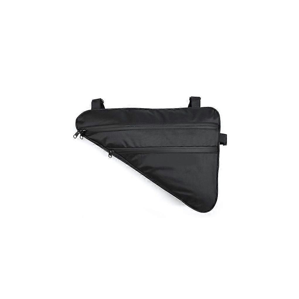 Bicycle Triangle Frame Bag Large Capacity With Hook And Loop Bag For Road And Mountain Bikes