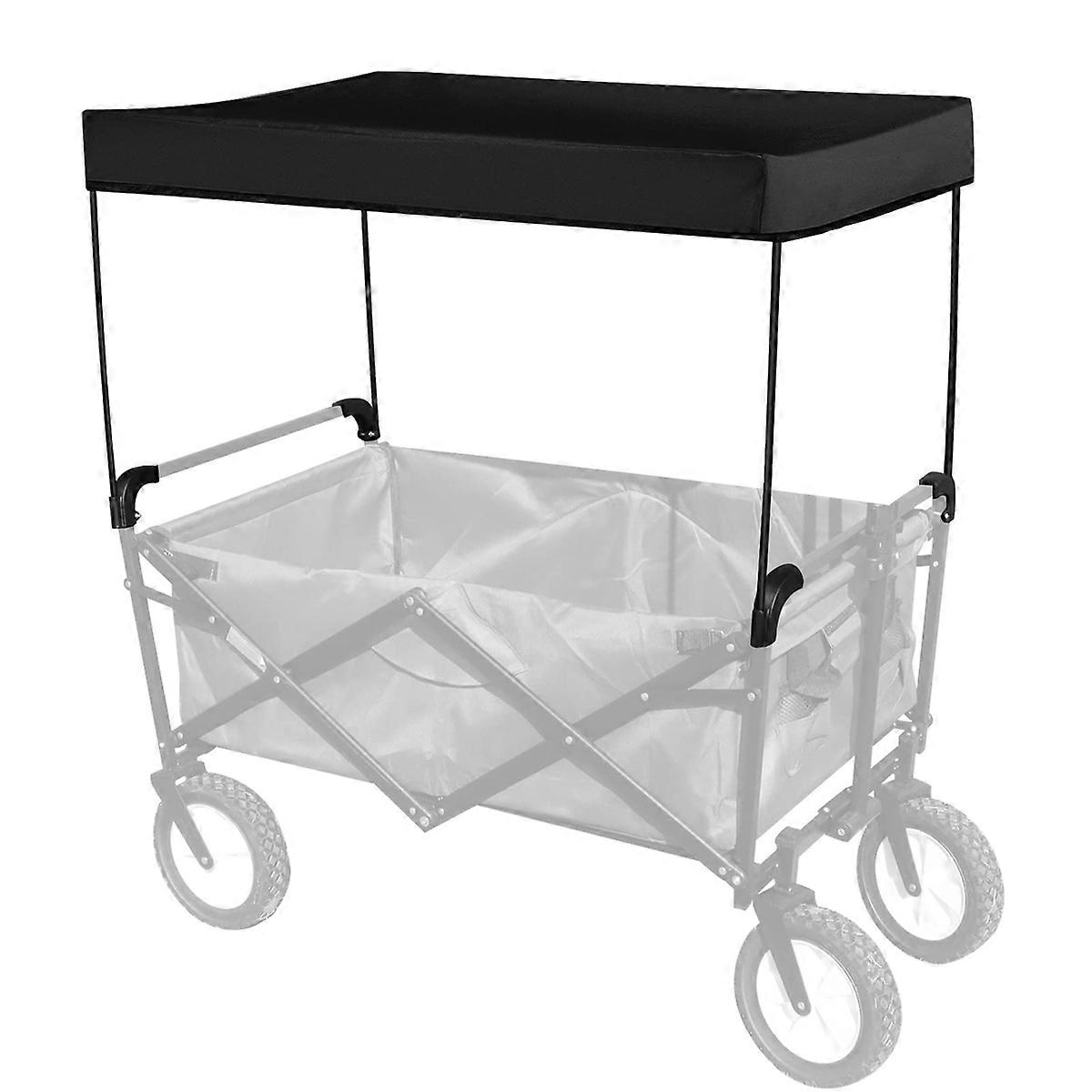 Awning Canopy for Garden Wagon Attachment Sun Shade Cover Trolley