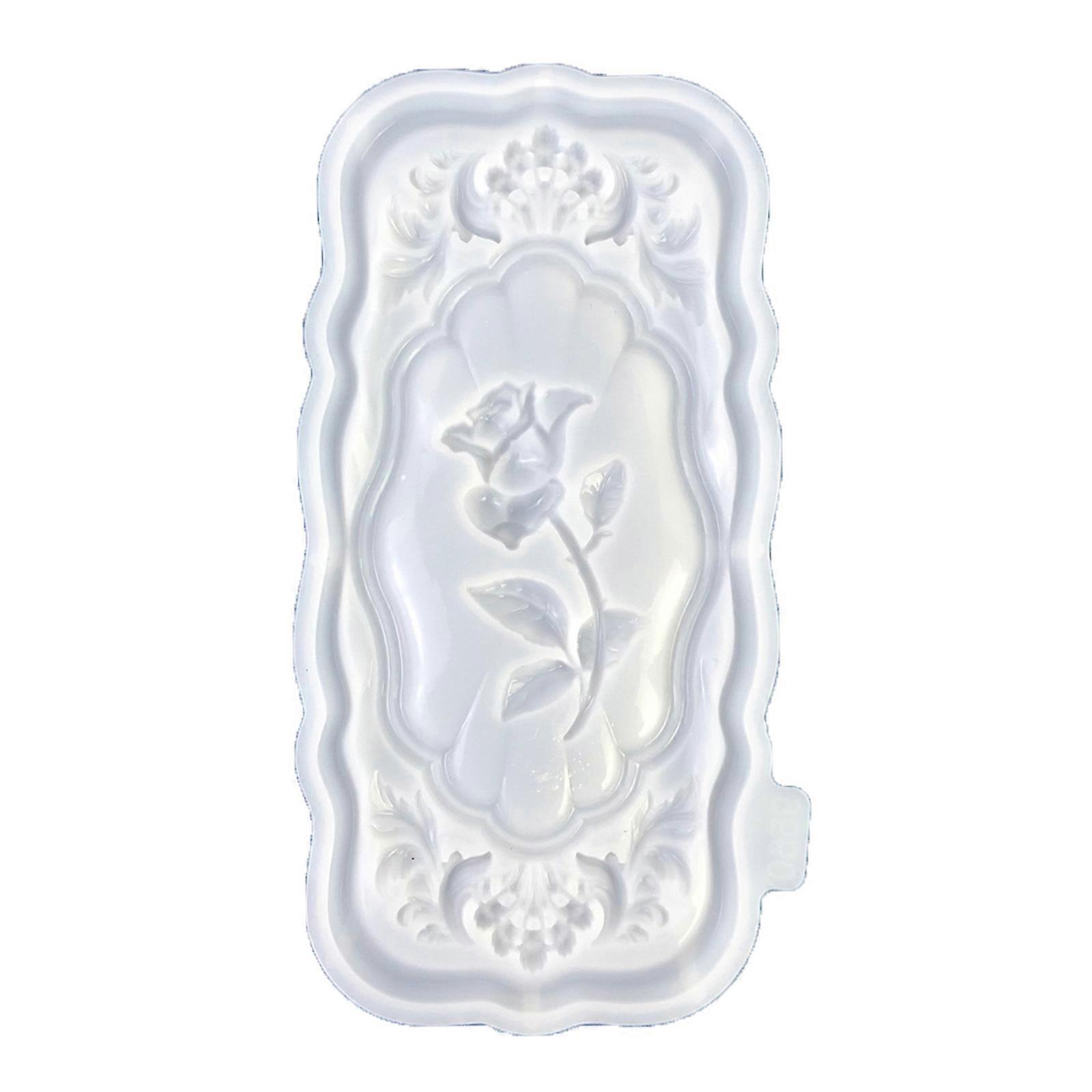 ורד פרח שרף אמנות תבניות סיליקון DIY מלאכת תבניות ורד קישוט תבניות יד ביצוע אספקה DIY אביזרים עבור DIY לבן