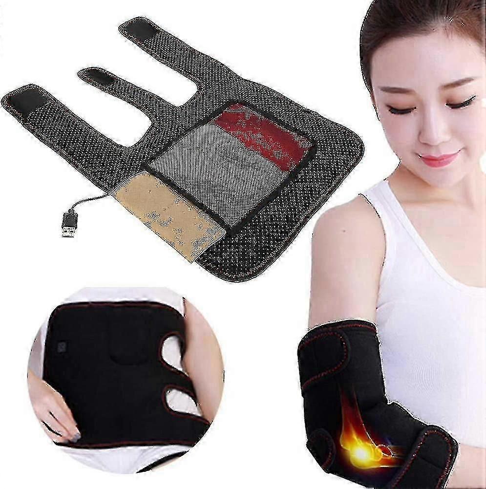 Elbow Brace Heated Adjustable Heating Elbow Wrap Pad With 3 Level Temperature