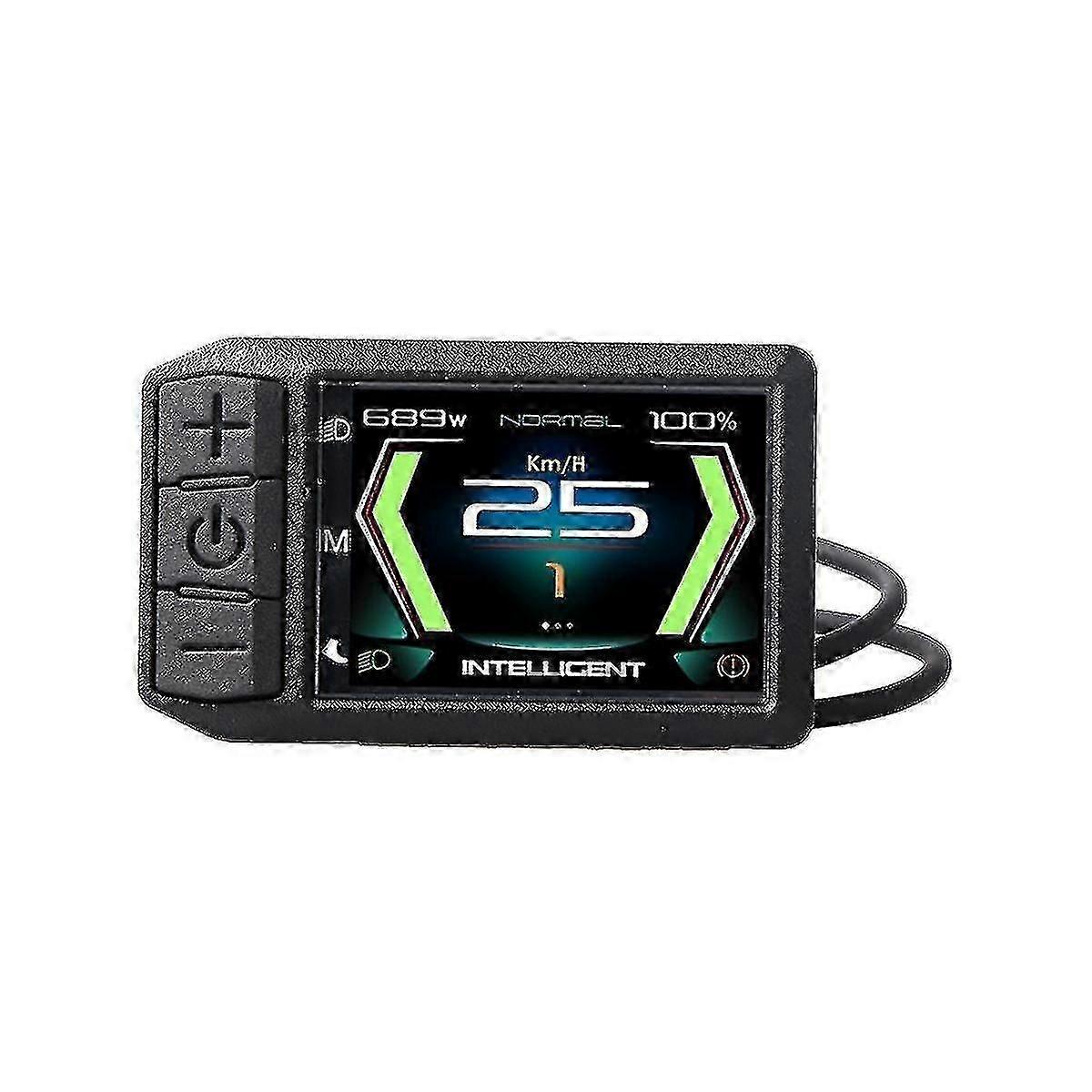 Electric Bicycle Lcd 600c Display Speed Indicator Computer For Hub Motor 24v 36v 48v 52v Parts