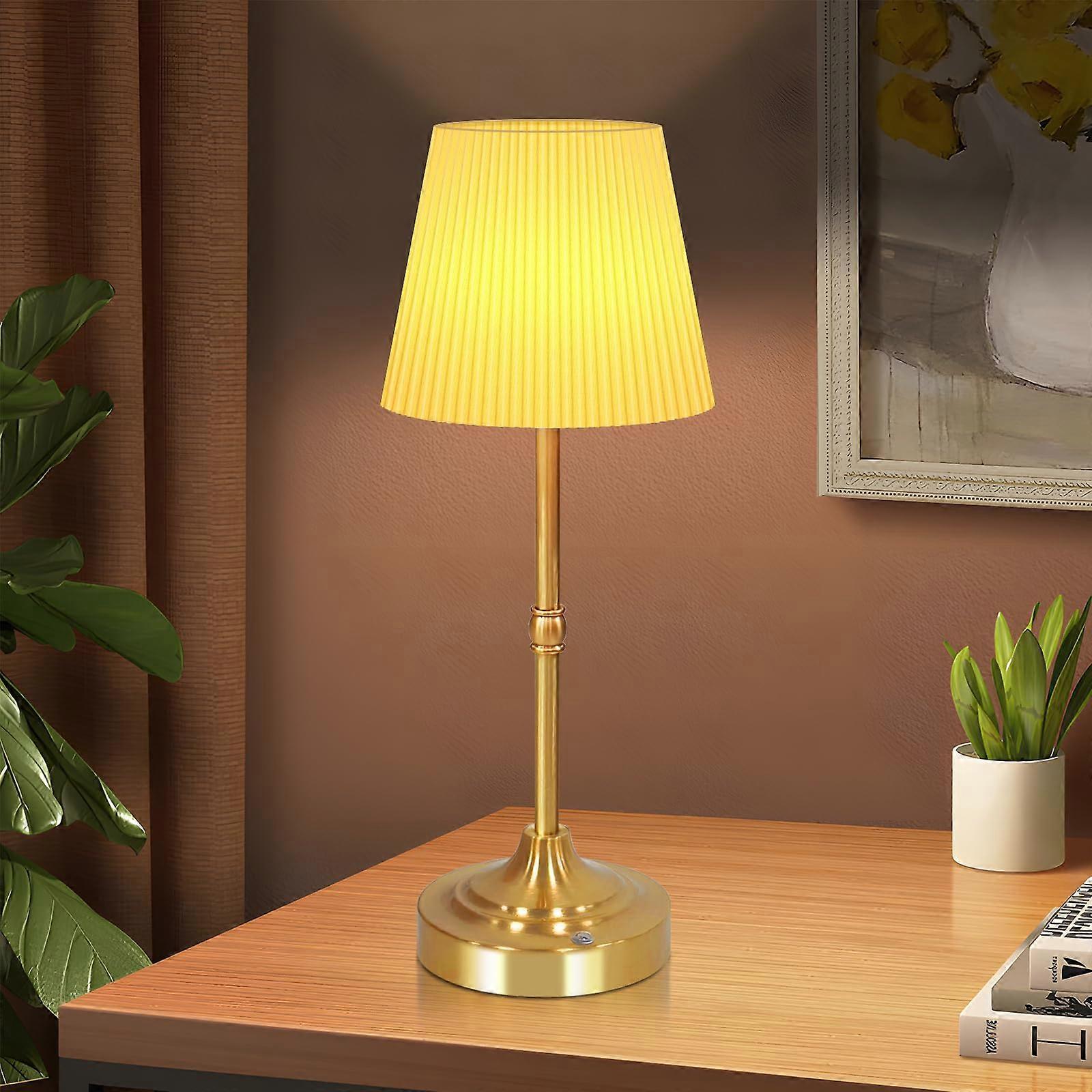Cordless Table Lamp for Bedroom, Rechargeable Battery Operated LED Bedside Lamp, 5500mAh, Stepless Dimming, Wireless Touch Control