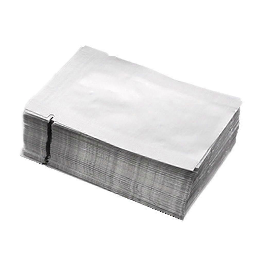 100stk Mylar poser til opbevaring af fødevarer - Genlukkelige lugtsikre poser med klart vindue aluminiumsfolieemballage 7 * 10cm