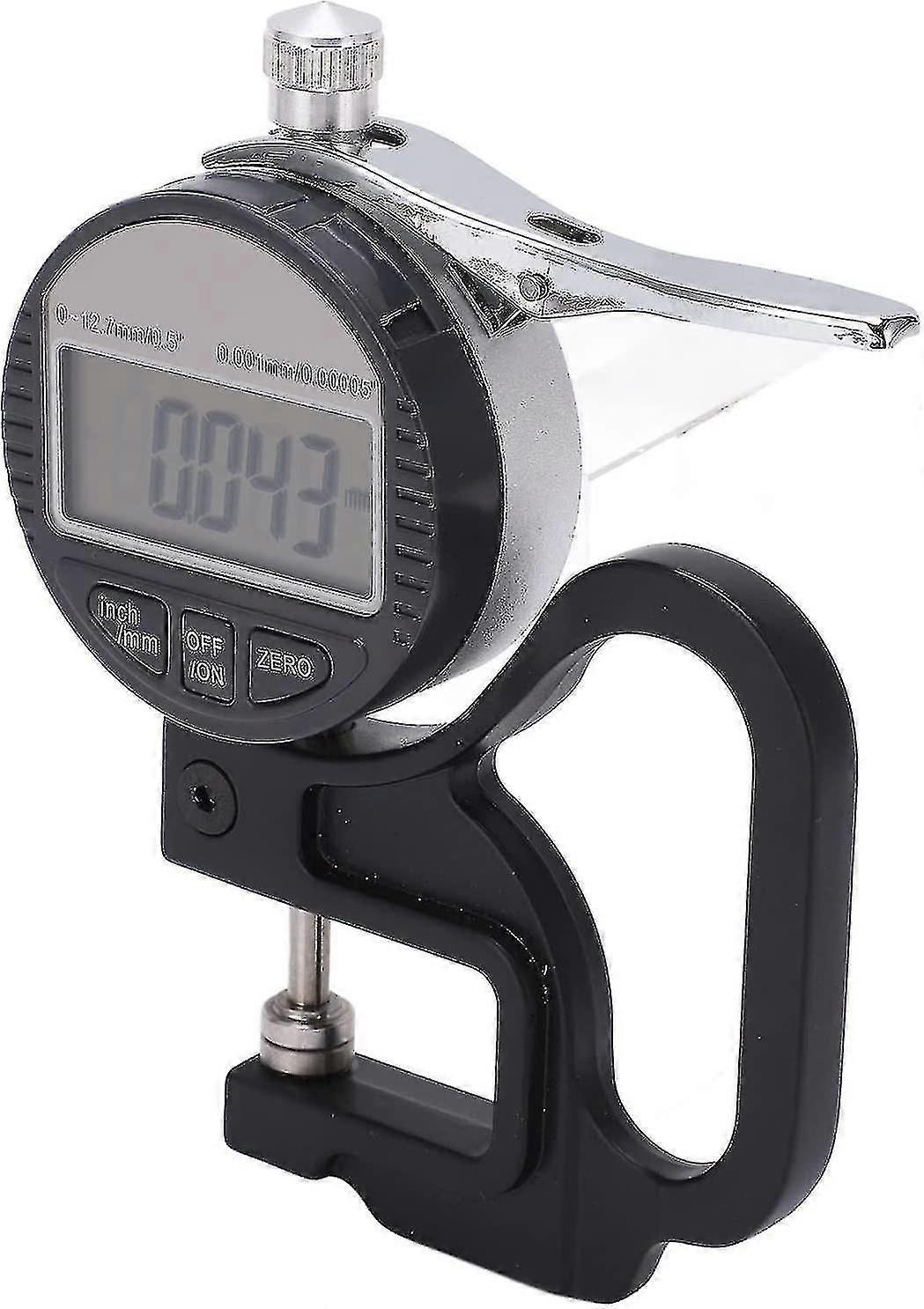 Thickness Gauge - Digital Display Paper Fabric Thickness Gauge Measuring Tool Range 0-10mm 0.001mm