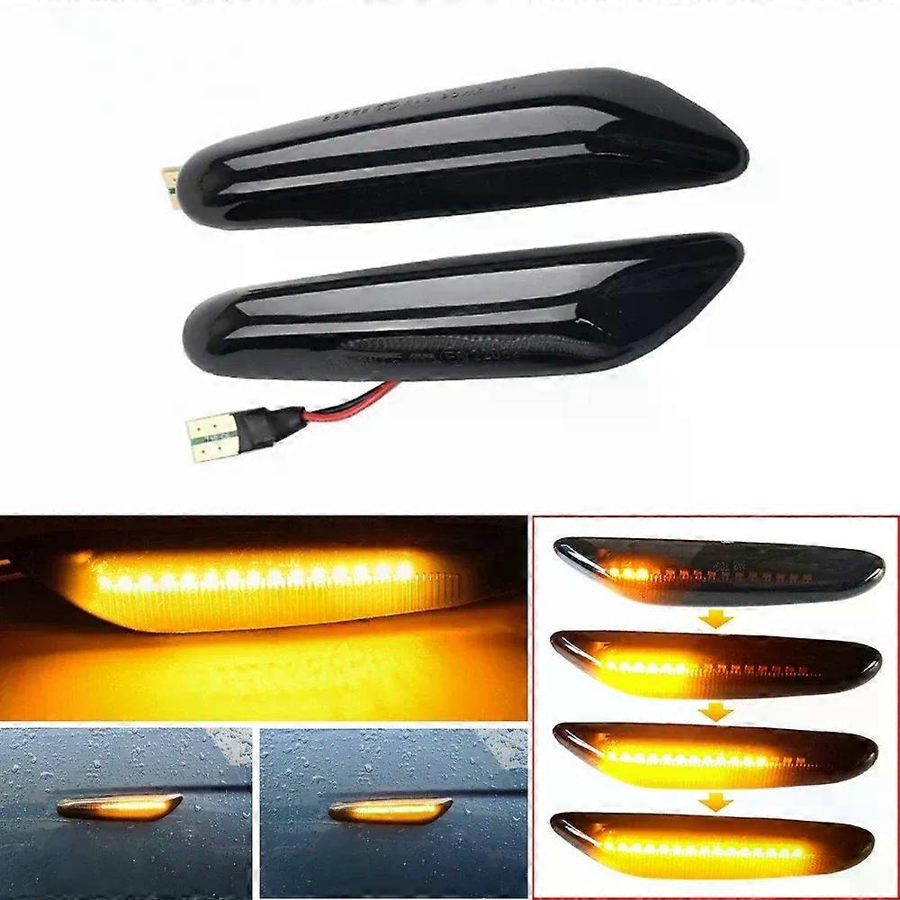 Sequential Flashing LED Turn Signal Side Marker Light For BMW E60 E61 E90 E91 E87 E81 E83 E84 E88 E92 E93 E82 E46 1 3 5 series
