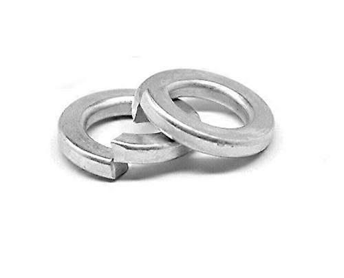 7/8 Inch Zinc Plated Low Carbon Steel Split Lock Washers, 100 Count, Standard Size, Durable and Rust Resistant