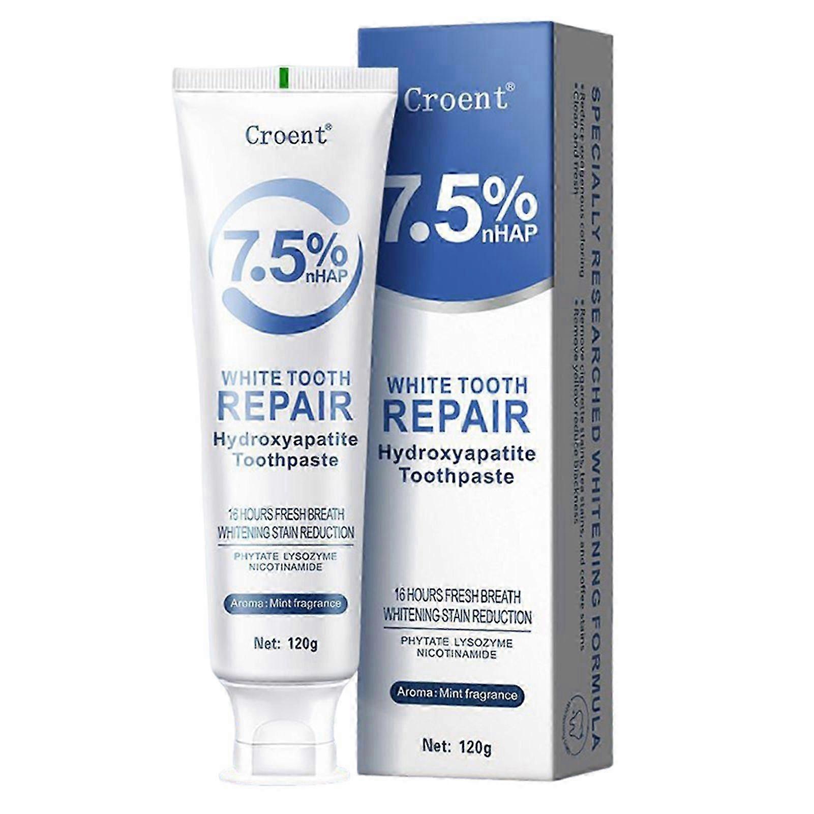 1-3pcs Hydroxyapatite Toothpaste for Enamel Protection,Gentle Mint, Fresh Breath