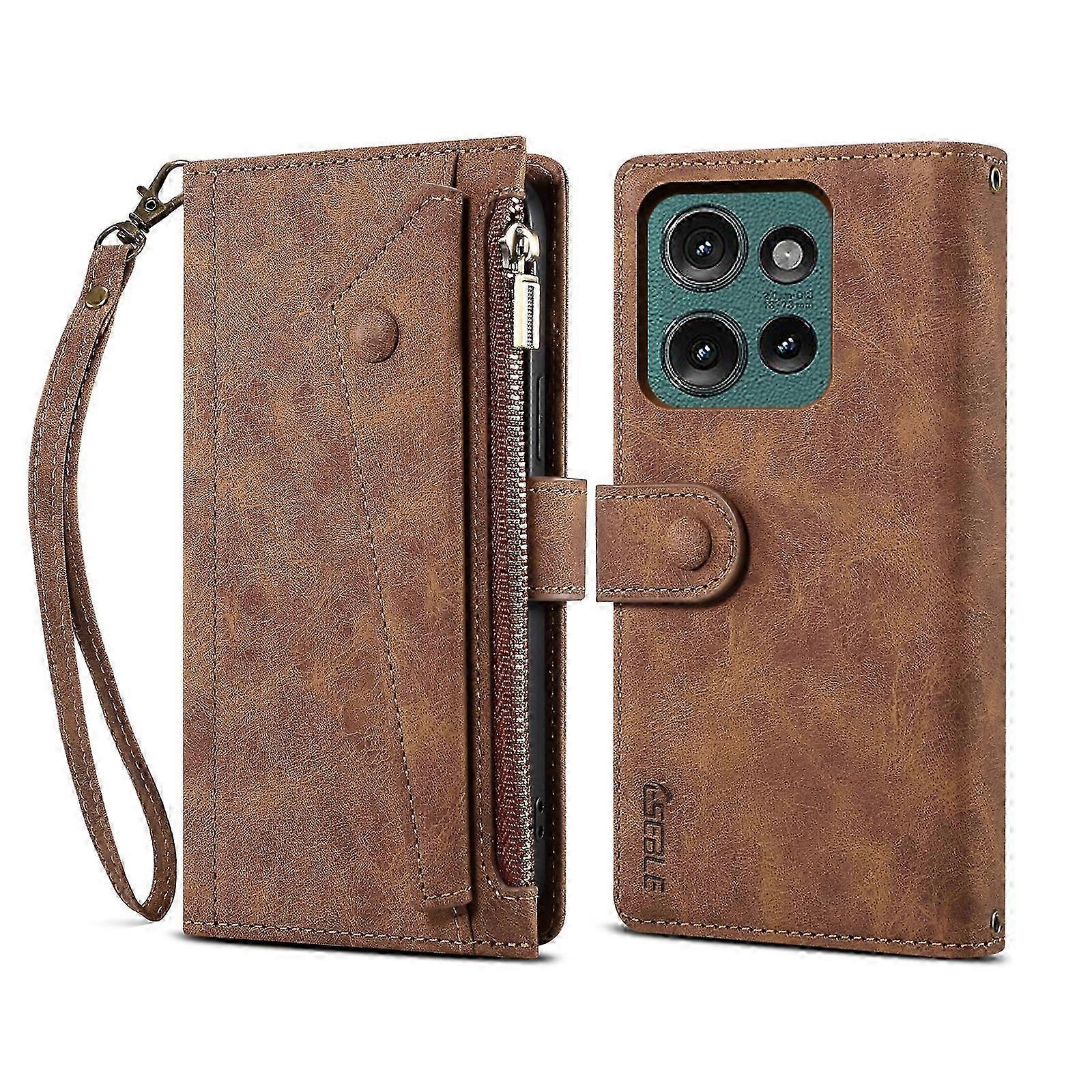 Frosted RFID Leather Retro Smartphone Case by ESEBLE