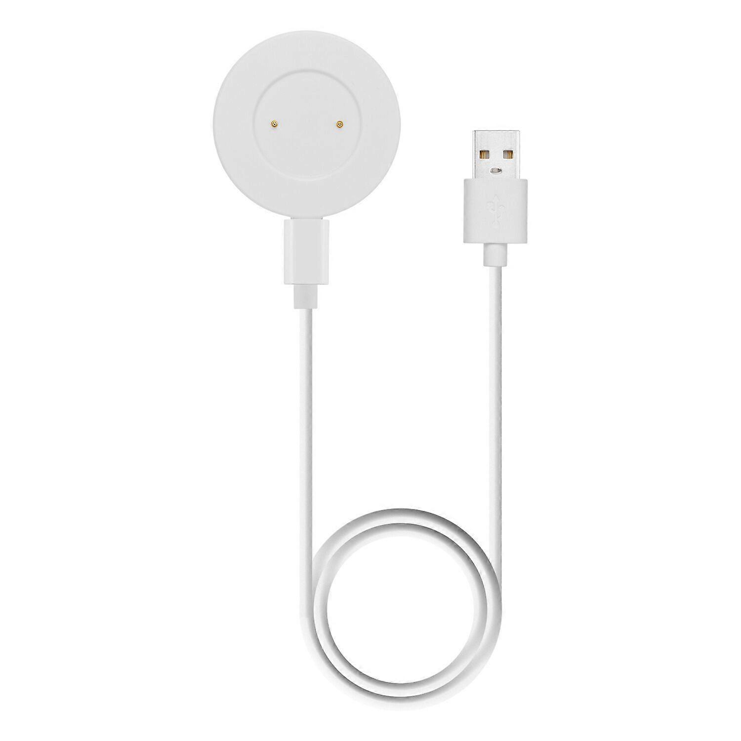 Watch GT / Magic / GT 2 / GTアクティブと互換性のあるワイヤレス磁気充電器、交換用充電ケーブルクレードル-ホワイト
