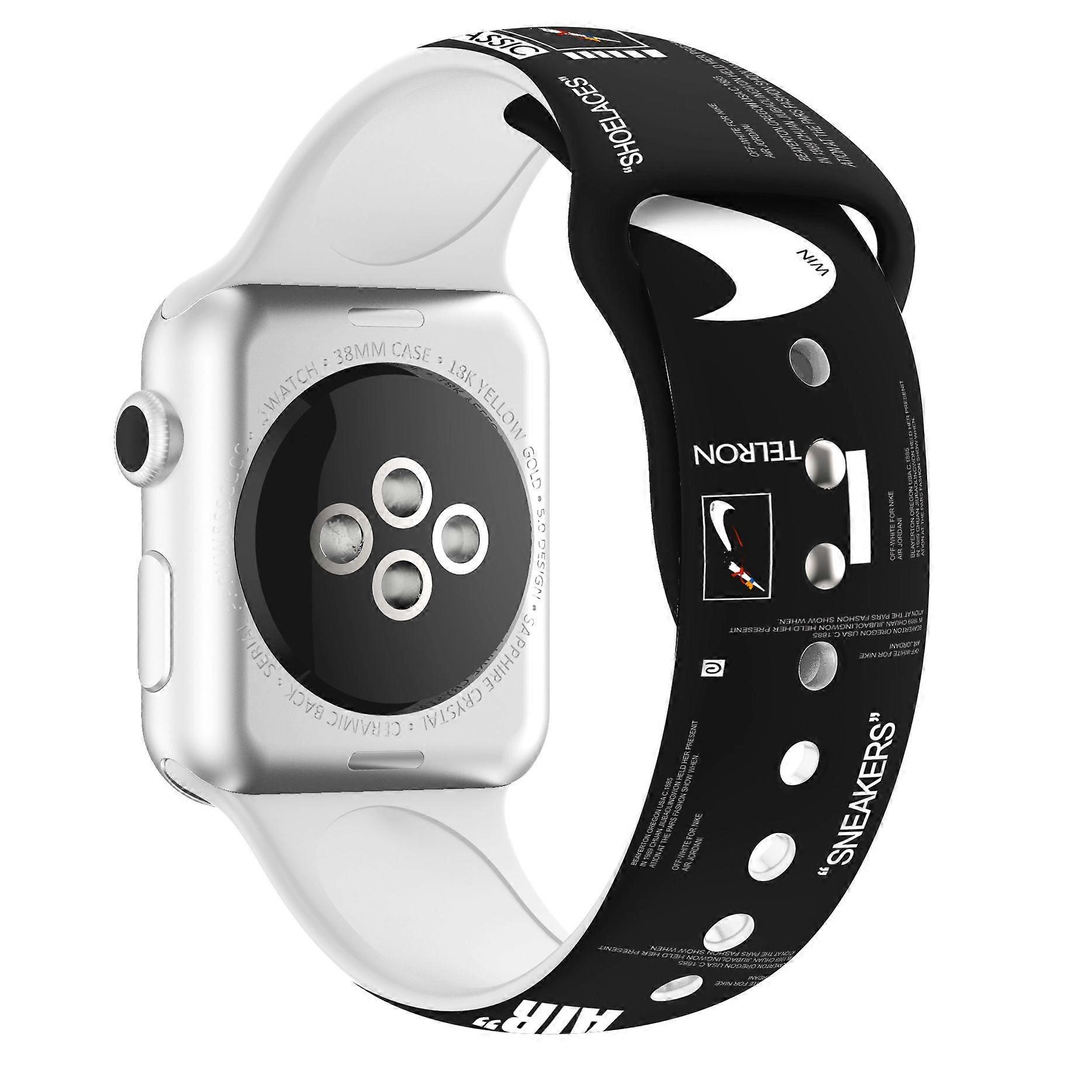 Sport Watch Band for Apple Watch 38/40/41mm Cute Fadeless Pattern Printed Replacement Strap Band for iwatch SE/Series 8/7/6/5/4/3/