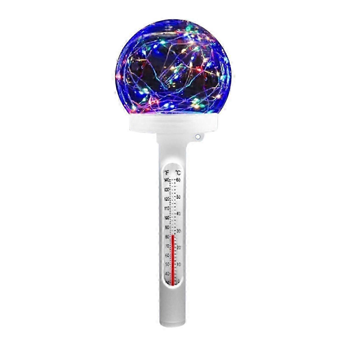Pool Thermometer Floating Pool Thermometer with LED Floating Light