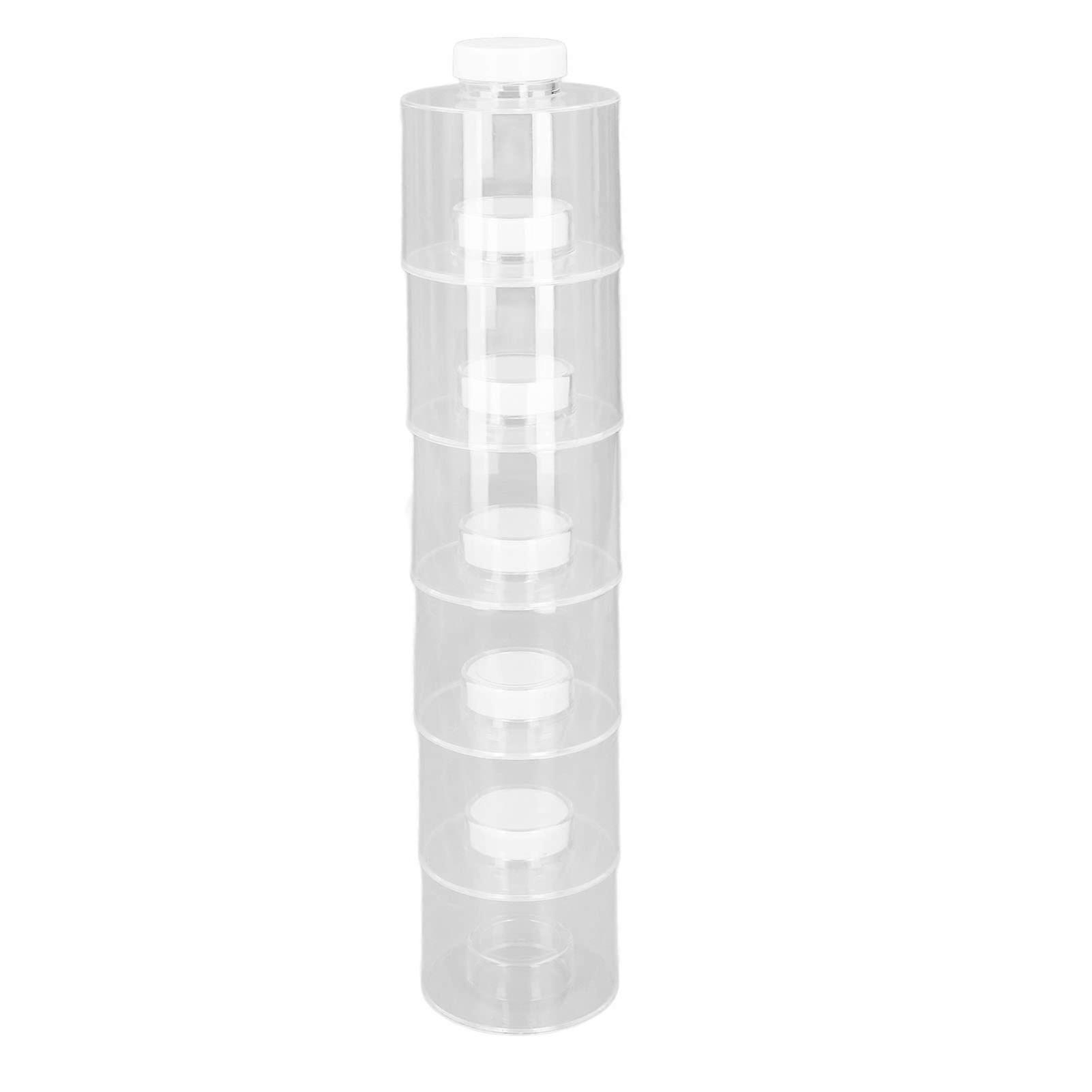 6 Pcs Stackable Spice Pot,Transparent Spice Tower Seasoning Bottle Spice Storage Container