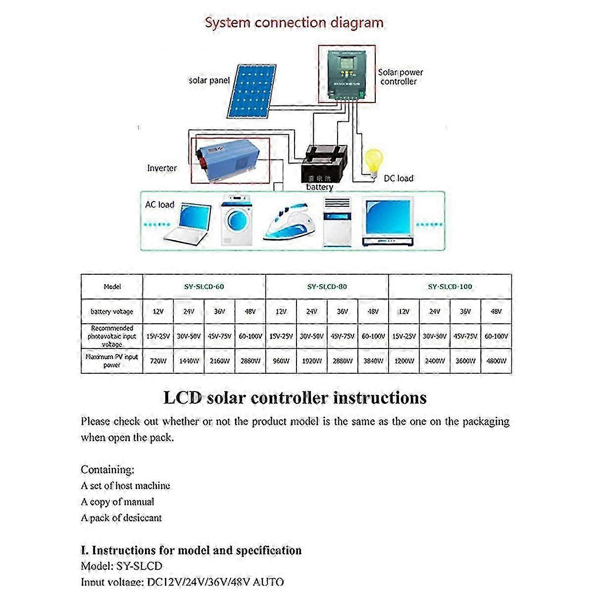 80A MPPT Solar Charge Controller 12V 24V 36V 48V Battery System Auto,PV Solar Panel Regulator
