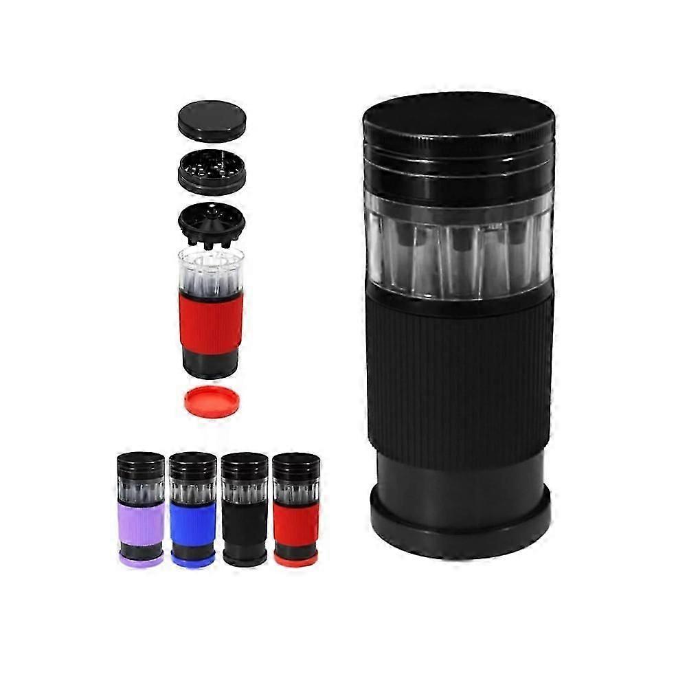 طاحونة Za Bot Pro ، مطحنة أعشاب بلاستيكية مع حامل مخاريط مخروطي ملفوفة مسبقا ، 70 مم 5 مطاحن مدخنة
