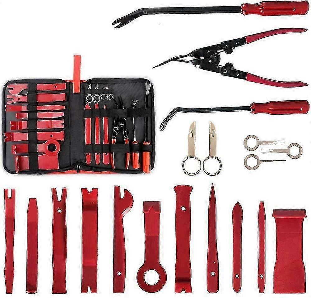 19pcs Universal Auto Trim Fjernelse Tools Car Trim Fjernelse Tools Kit Bil Dør Panel Dashboar