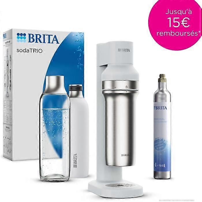 BRITA Soda Machine - SodaTRIO Wit - 1 fles 1L en 1 CO2 fles inbegrepen