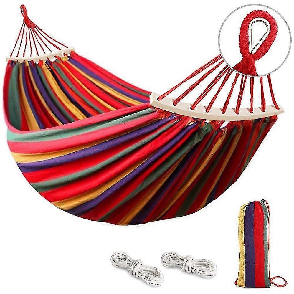 Hanging hammock, 280 x 150 cm, load capacity 250 kg, colour red