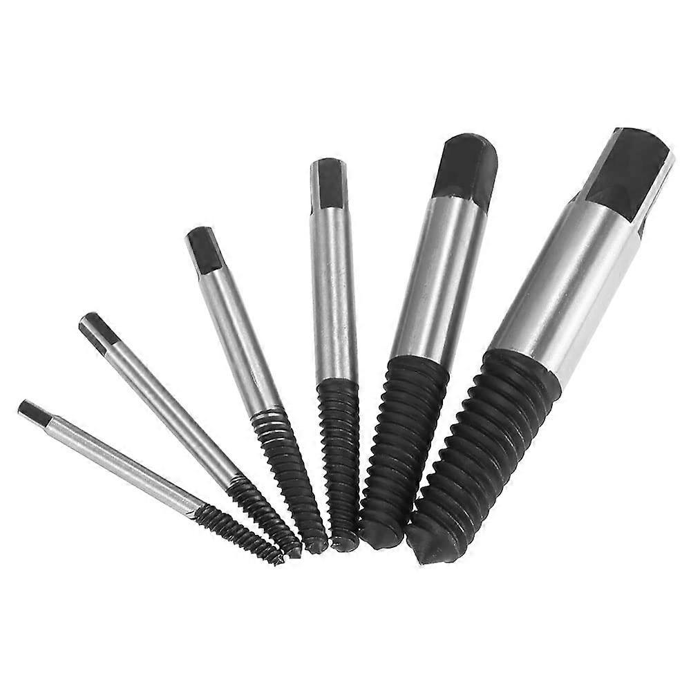 Damaged Screw Extractor Set 6 Piece Easy Out Bolt Extractor Bolt Remover Tool for Removing Stripped Screws and Broken Bolts