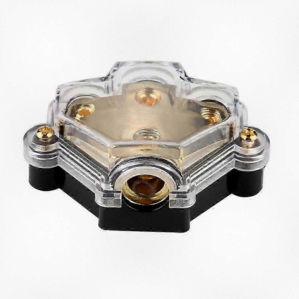 3 Way Car Audio Stereo Power Distribution Block Splitter for Connecting 1 Input to 3 Outputs