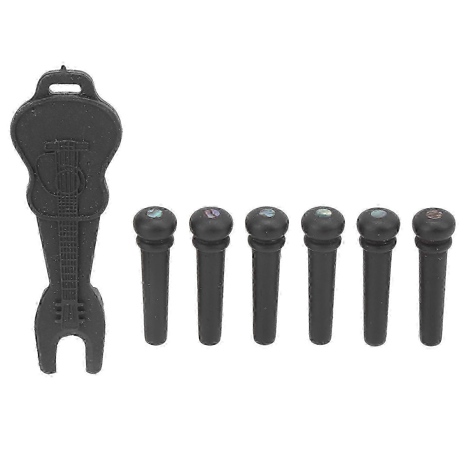 Guitar Bridge Pin Pegs Puller Ebony Stringed Instrument Repair Accessories Replacement