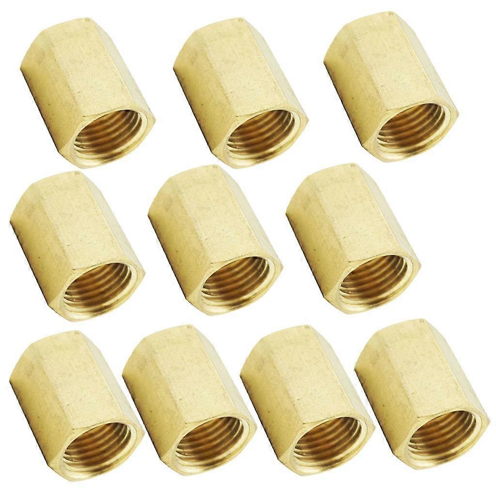 10 Pieces 1/4'' Brass Barbed Double End Hose Air Compression