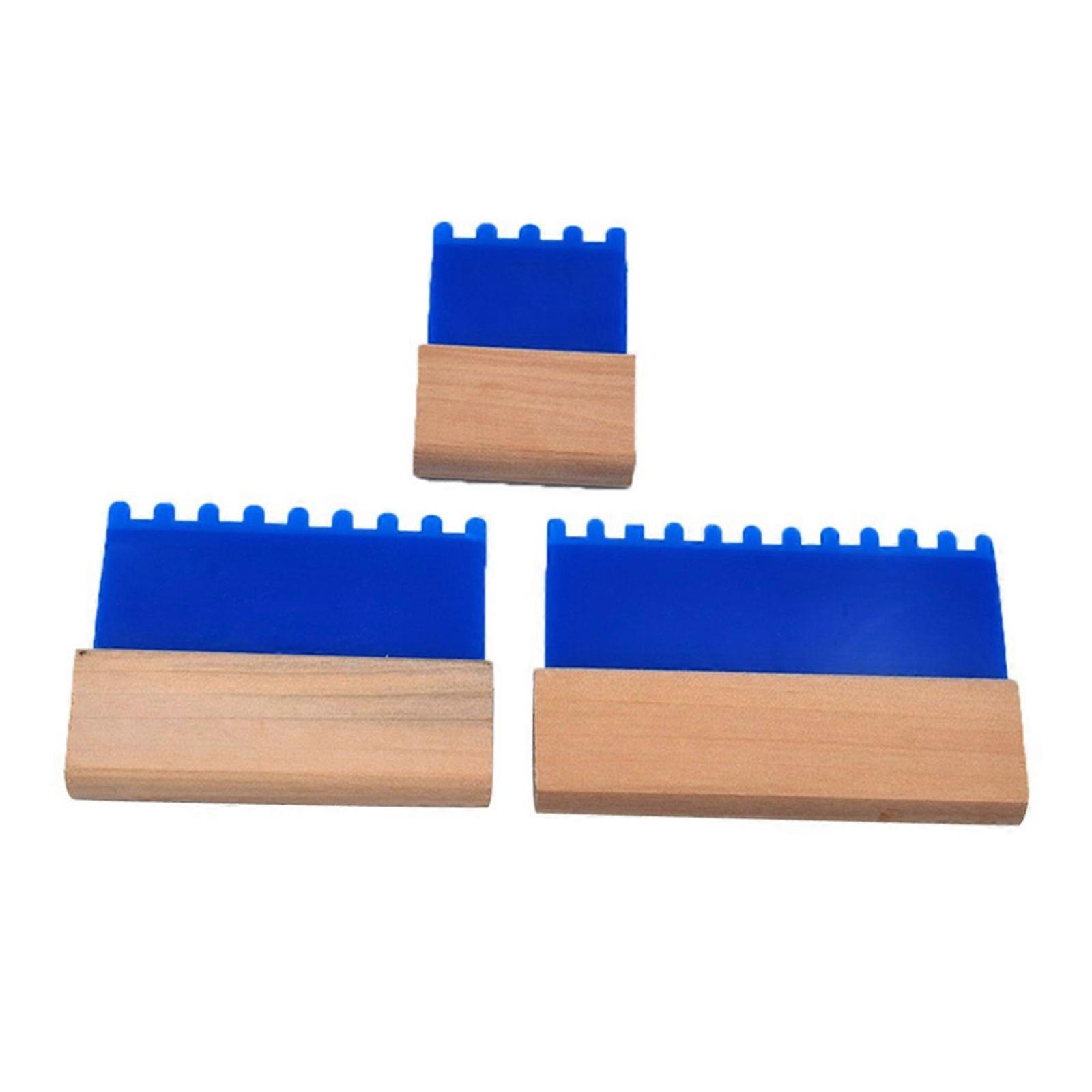 3pcs Practical Texturing Scraper Set Portable Accessory for Craft and Professional Use Home Renovations Projects