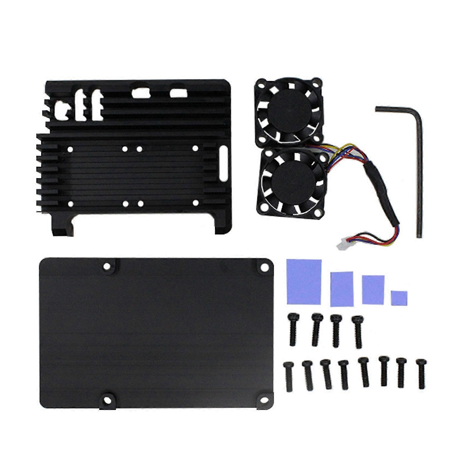 Durable Aluminum Case Passive Cooling Fans mini  Computer Mainboard Protector Box for RPI5